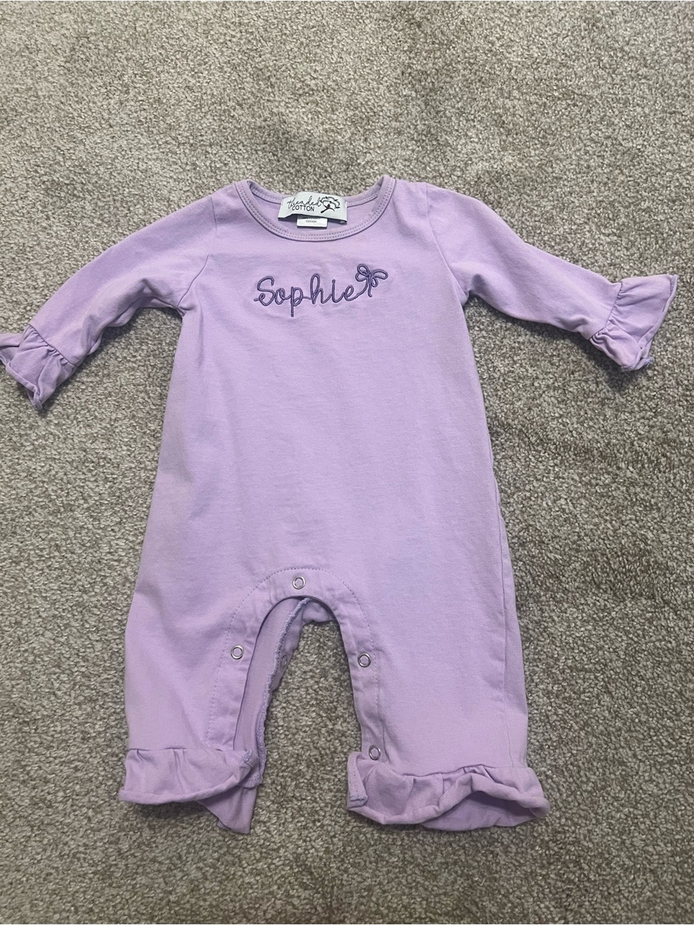 3 Month Monogrammed Outfit